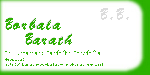 borbala barath business card